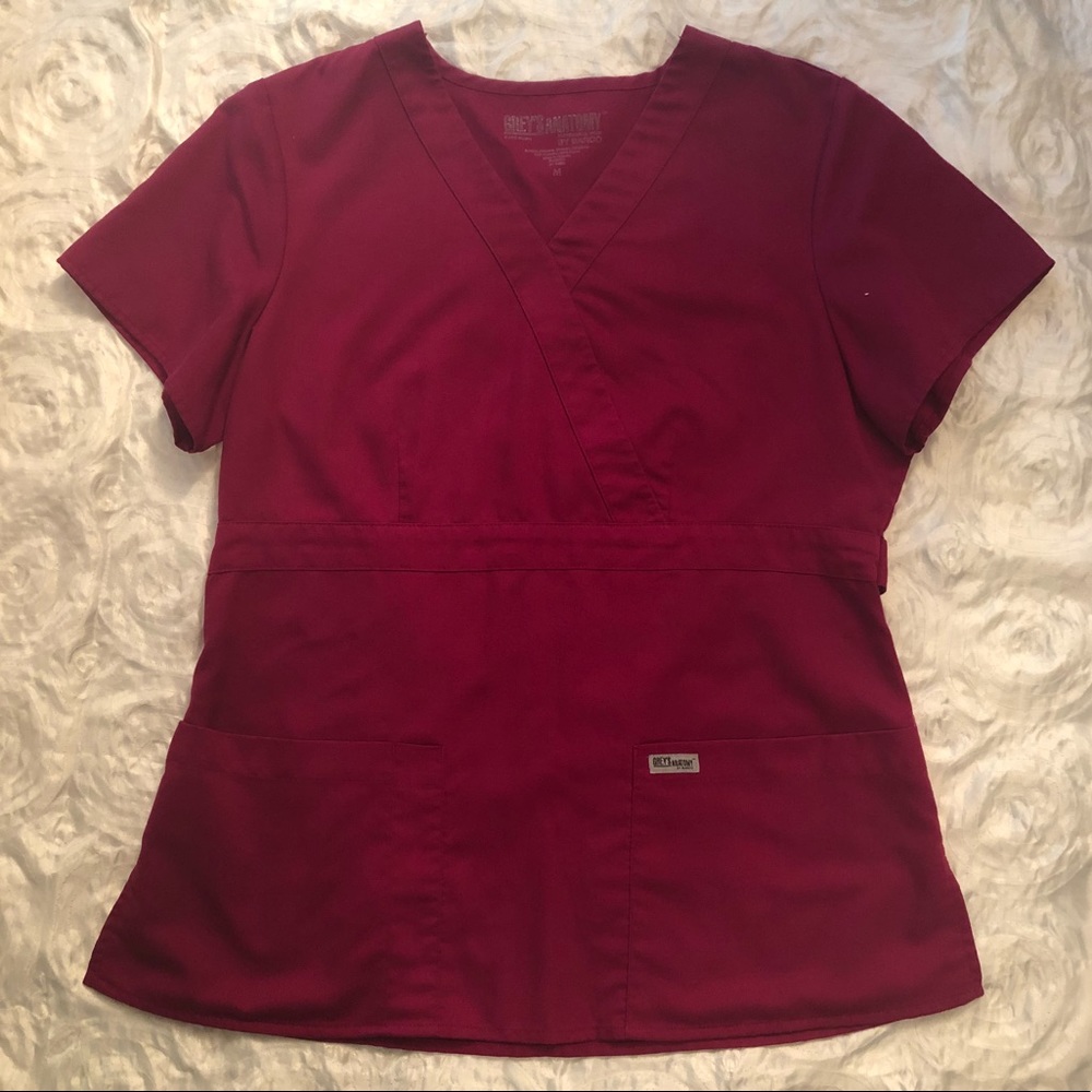 Grey’s Anatomy Scrub Top Modern Fit Mock Wrap